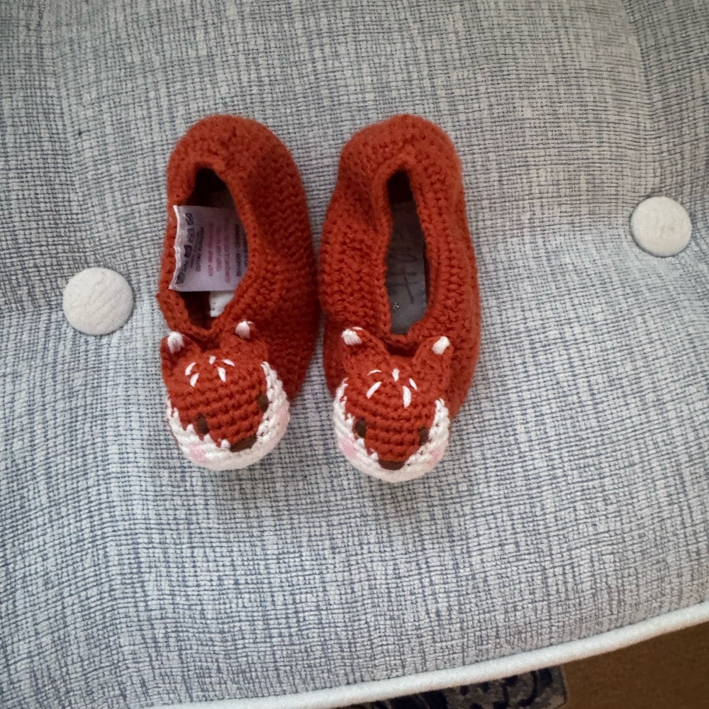 Albetta Fox Knit Kids Slippers Newborn to 3 months